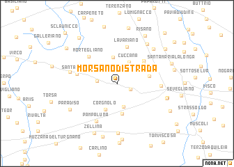map of Morsano di Strada