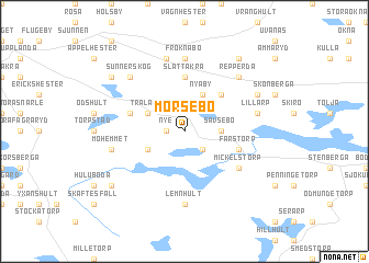 map of Mörsebo