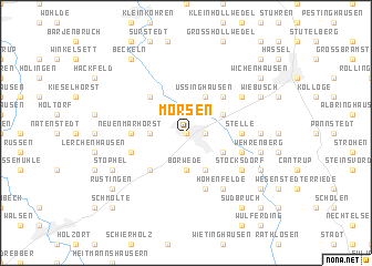 map of Mörsen