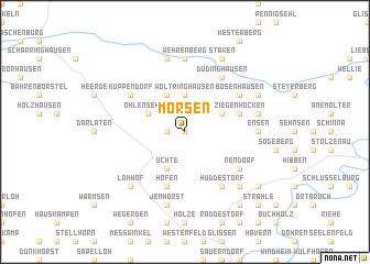 map of Mörsen