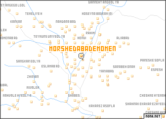 map of Morshedābād-e Mo‘men