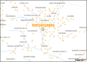 map of Morshedābād