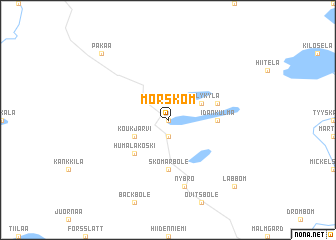 map of Mörskom