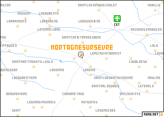 map of Mortagne-sur-Sèvre