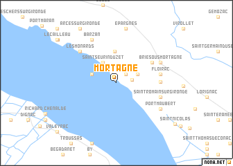 map of Mortagne