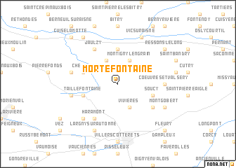 map of Mortefontaine