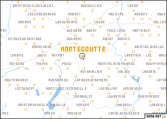 map of Mortegoutte