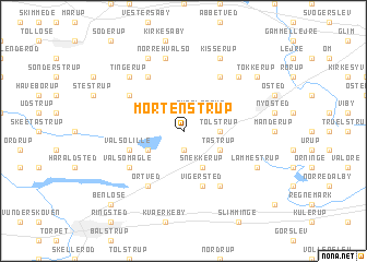 map of Mortenstrup