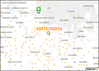 map of Morteẕá Gerd