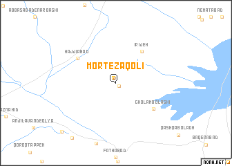 map of Morteẕá Qolī