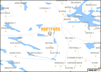 map of Mörtfors