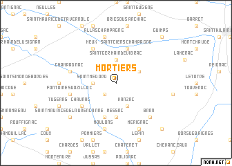 map of Mortiers