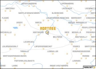 map of Mortrée