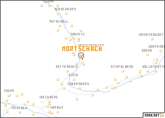 map of Mörtschach