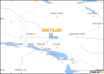 map of Mörtsjön