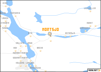 map of Mörtsjö