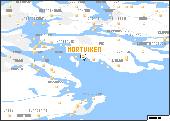 map of Mörtviken