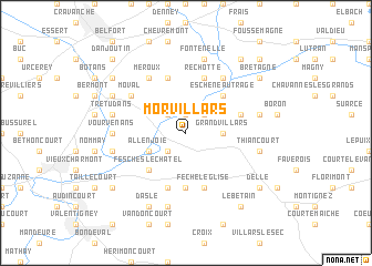 map of Morvillars