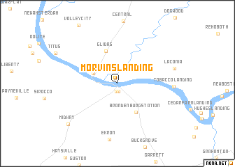 map of Morvins Landing