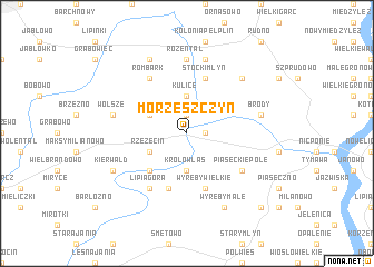 map of Morzeszczyn