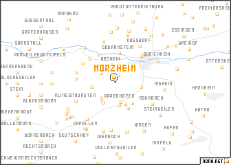 map of Mörzheim