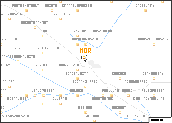 map of Mór