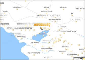 map of Moşaddeq