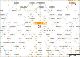 map of Mosafejo