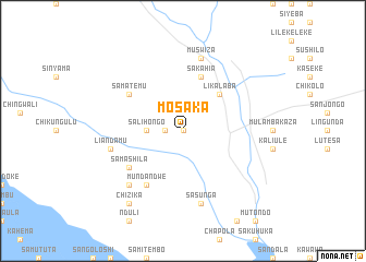 map of Mosaka