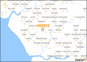 map of Mosako