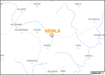 map of Mosala