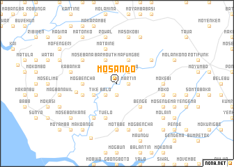 map of Mosando