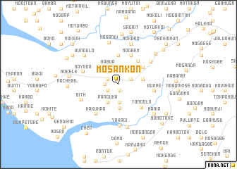 map of Mosankon