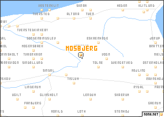 map of Mosbjerg