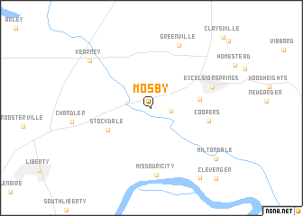 map of Mosby