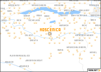 map of Moščenica