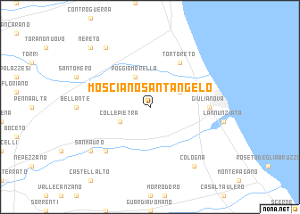 map of Mosciano SantʼAngelo