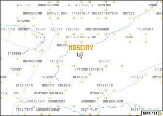 map of Mościny