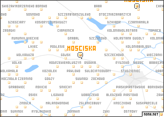 map of Mościska