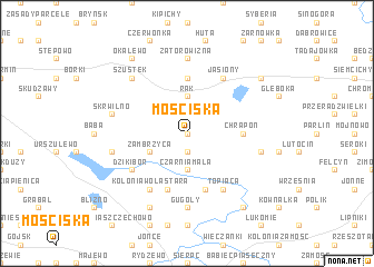 map of Mościska