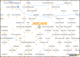 map of Mościska