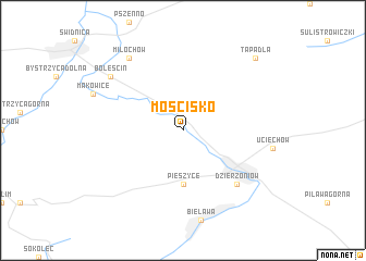 map of Mościsko