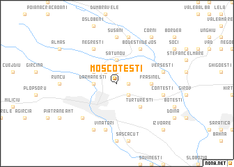 map of Moscoteşti