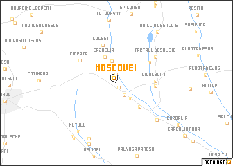 map of Moscovei
