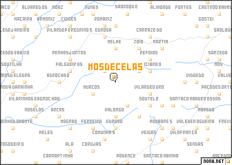 map of Mós de Celas