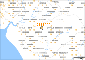 map of Mosebana