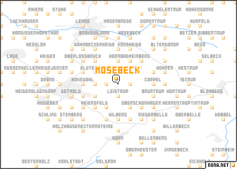 map of Mosebeck