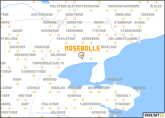 map of Mosebølle