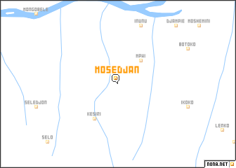 map of Mosedjan