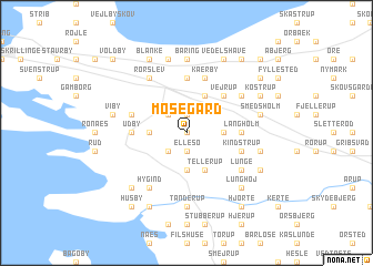 map of Mosegård